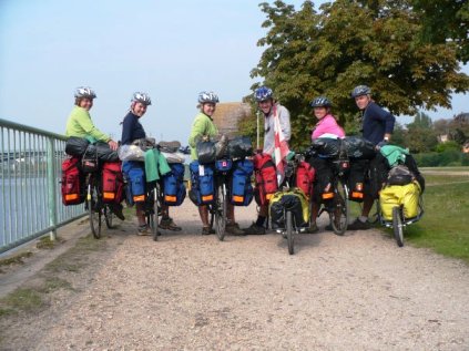 Our Canadian friends the Van Osch family cycling around Europe for 6 months.