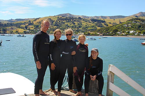 Ready for some Dolphin swim in Akaroa New Zealand