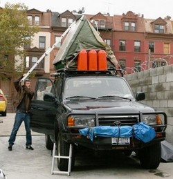 Around the world in a car